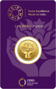 LOTUS 24K 8 GM GOLD COIN
